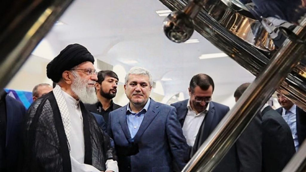 The Supreme Leader's visit to the Azarjam Chemistry Pavilion