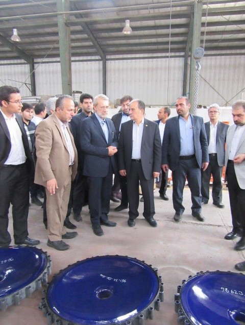 Visit of Dr. Ali Larijani to Azarjam Chemical Factory